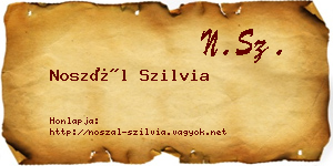 Noszál Szilvia névjegykártya